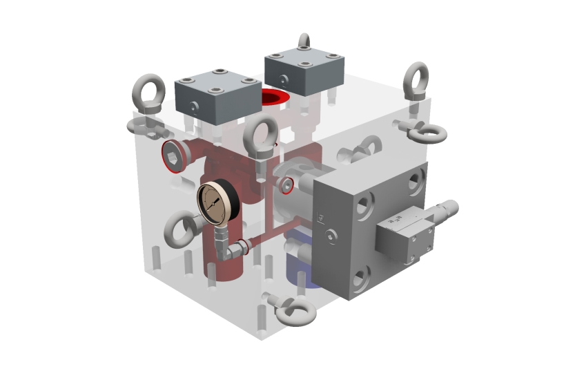 The heaviest hydraulic manifolds the "Motorimpex" Production Enterprise