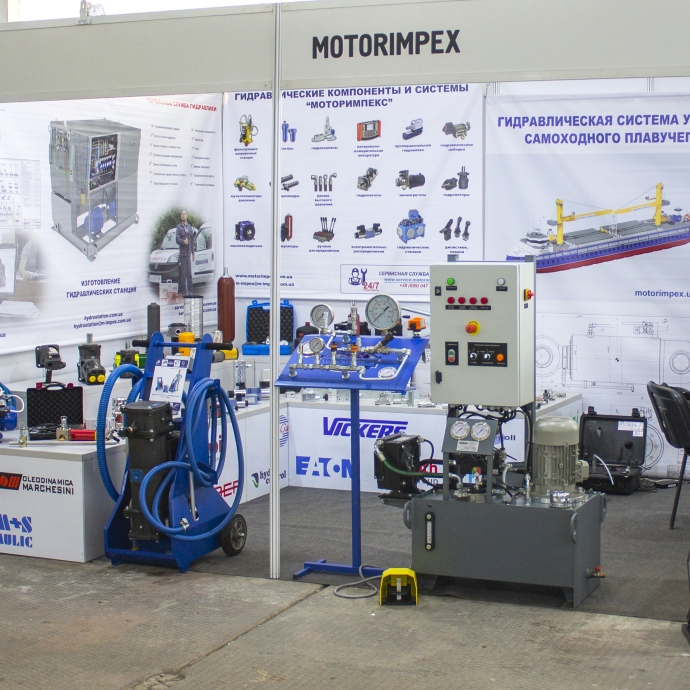 Hydraulic for shipping from "Motorimpex" at exhebition "Shipbuilding-2019" exhebition 