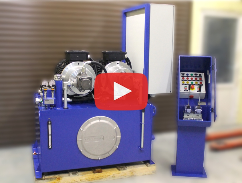 Hydraulic power unit MI-1130 —  video review of the released equipment