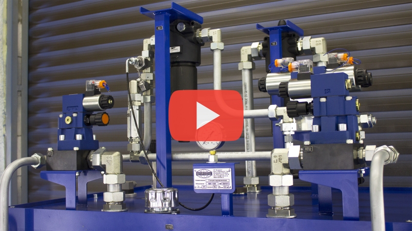 Hydraulic power unit MI-1388 — hydraulic drive for coco-extinguishing electric truck