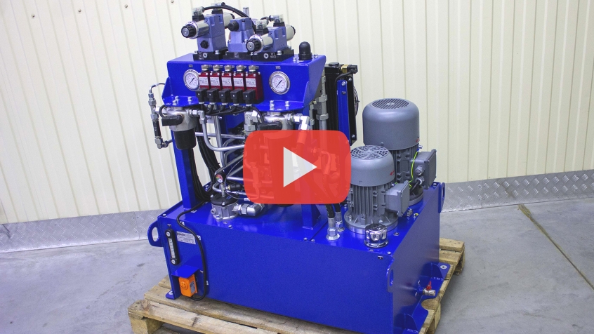 Hydraulic power unit MI-1829 — Starting the year of video reports