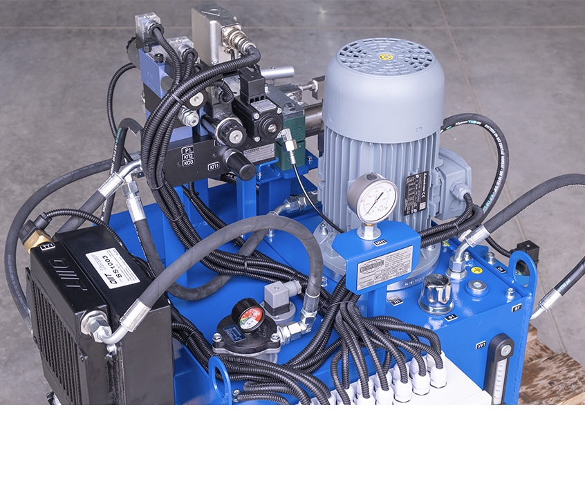 Hydraulic power units of the stand for testing special HPHs at 150 MPa