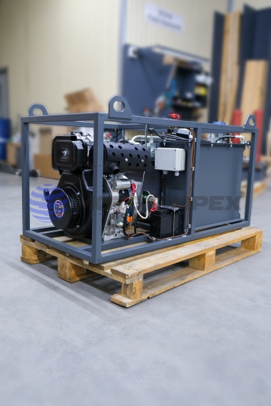 Hydraulic power unit of 2912 series with a diesel motor
