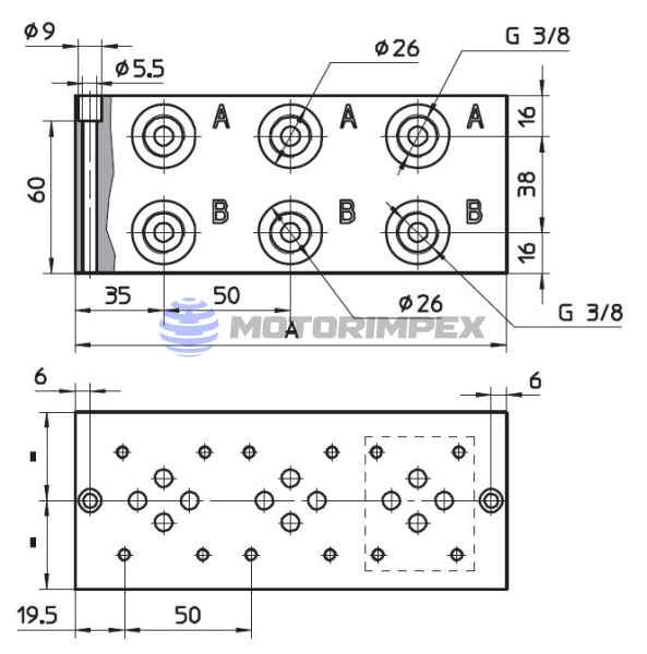 Секционные монтажные плиты BA-214-AL с предохранительным клапаном