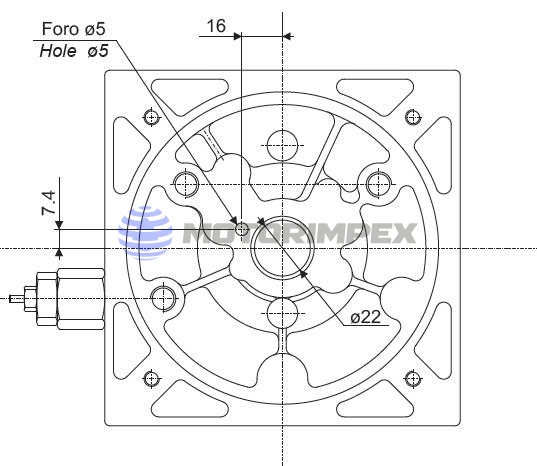 Опоры MCR для насосов и гидромоторов