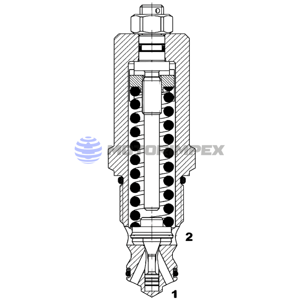 Безутечные картриджные предохранительные клапаны DB12120A