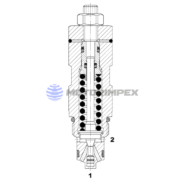 Безутечные картриджные предохранительные клапаны DB4E-25X