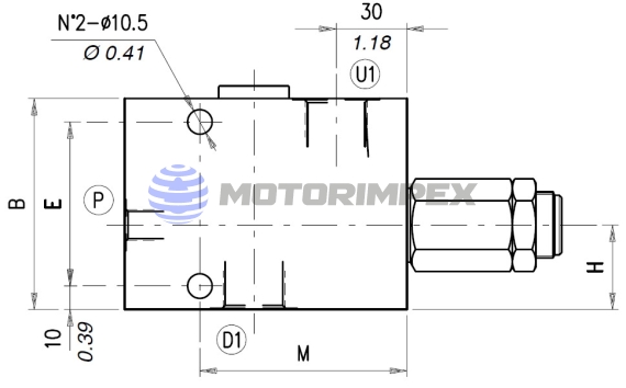 Single counterbalance valves VOSLP