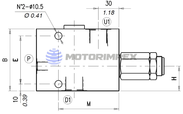 Тормозные клапаны одностороннего действия VOSLP