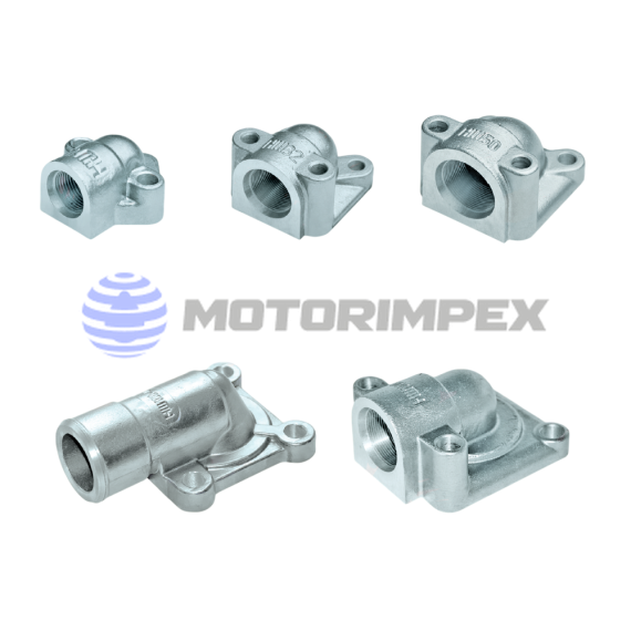 Universal angle flanges for NSh gear pumps