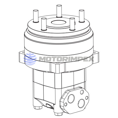 Гидромоторы героторные MT/BX со встроенным тормозом