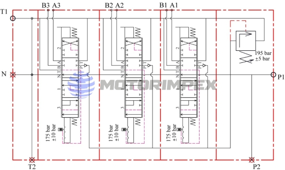 Гидрораспределители моноблочные РK80 с автовозвратом