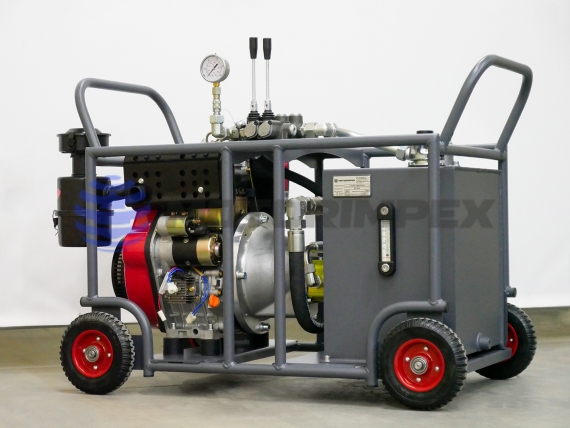 Engine-driven mobile hydraulic power unit PODACHA