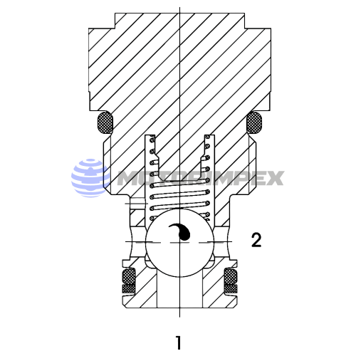 Картриджные обратные клапаны RVM06020