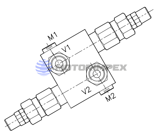 Предохранительные клапаны VDI-45-SN-FM-12D двустороннего действия для гидромоторов