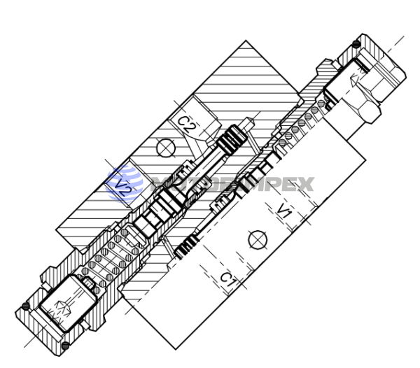 Тормозные клапаны OWC-CC-30-DEI-14-L двустороннего действия