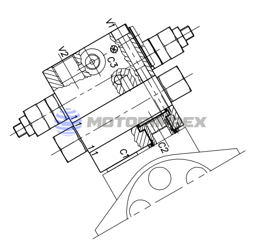 Тормозные клапаны WB-VS-M-DI-VFF-F-12-14 двустороннего действия для гидромоторов