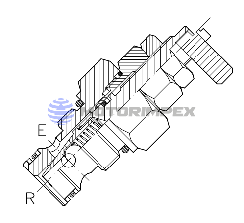 Картриджные регуляторы расхода VST-UD-T-45 с обратным клапаном
