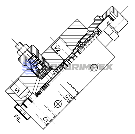 Тормозные клапаны OWC-30-SE-VMP-14-L-PS одностороннего действия