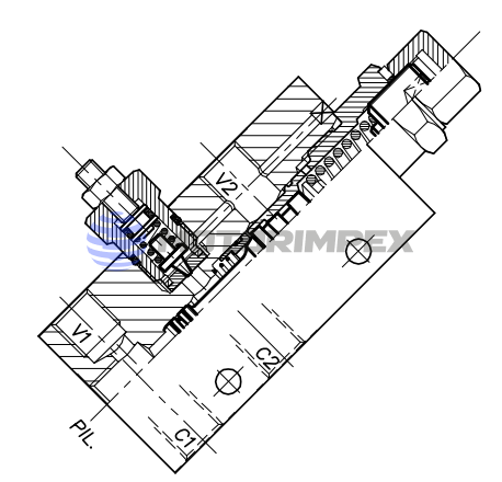 Тормозные клапаны OWC-30-SE-VMP-14-L одностороннего действия