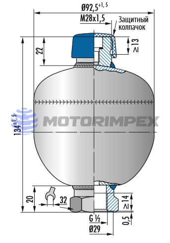 Гидроаккумуляторы мембранные D