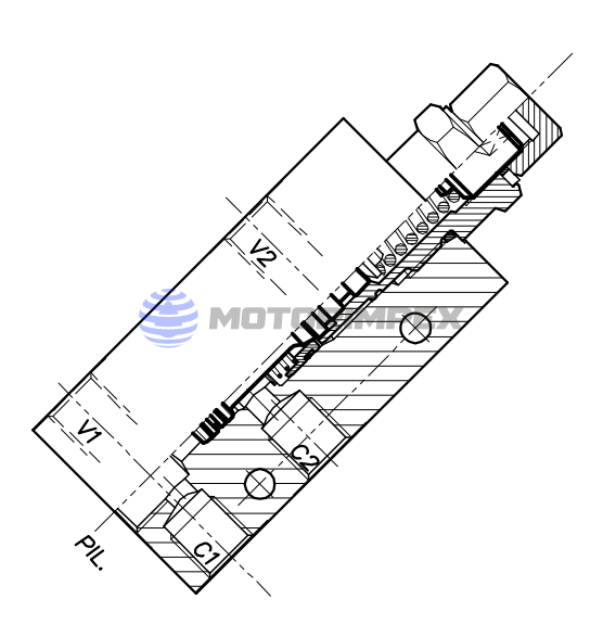 Тормозные клапаны OWC-30-SE-14-L одностороннего действия