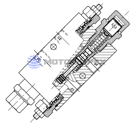 Тормозные клапаны OWC-30-DE-2VMP-14 двустороннего действия