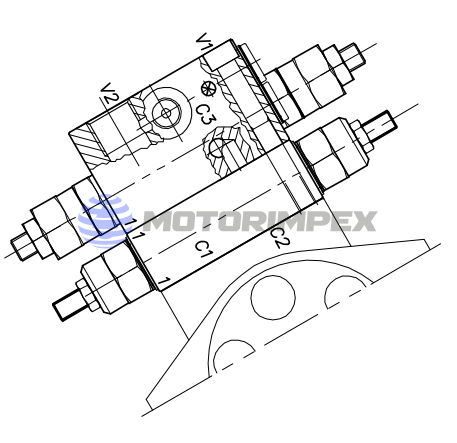 Тормозные клапаны WB-VS-DI-VFF-FMGLR-12-14 двустороннего действия для гидромоторов