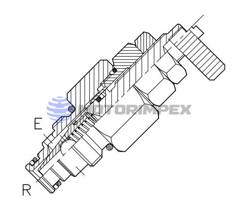 Картриджные регуляторы расхода VST-UD-T-20 с обратным клапаном