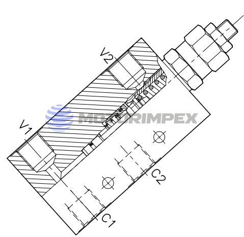 Тормозные клапаны A-WB-C-SE-L одностороннего действия