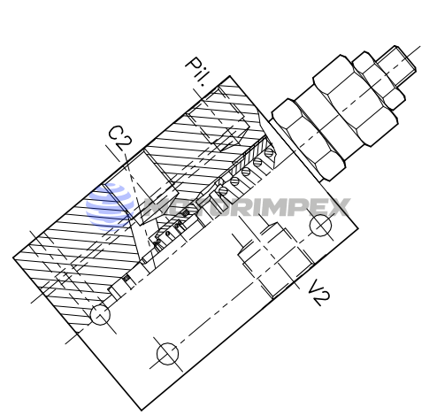 Тормозные клапаны A-WB-C-SE-38-14-PA одностороннего действия