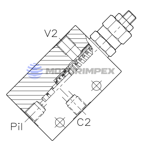 Тормозные клапаны A-WB-C-SE-14 одностороннего действия