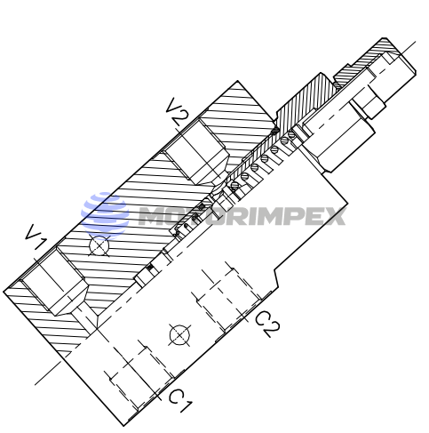 Тормозные клапаны A-OWC-SE-L-FR одностороннего действия