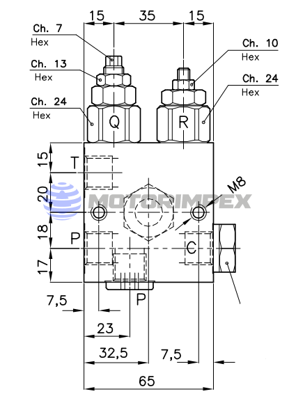 Гідравлічні блоки VE-40-VST-VMP-38 для гідроциліндрів односторонньої дії (для ліфтів)
