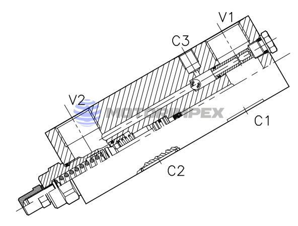 Тормозные клапаны OWC-SE-VFF-14-FMV2 одностороннего действия для гидромоторов