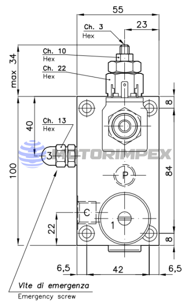 Гидравлические блоки VD-DC-C-VMP-20 для гидроцилиндров одностороннего действия (для лифтов)