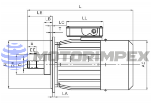 Трехфазные асинхронные электродвигатели CAT-240 и CAT- 290