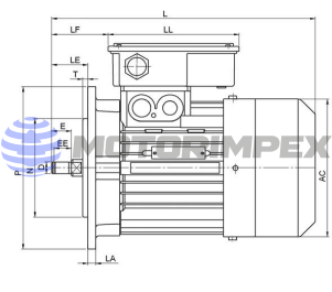 Трехфазные асинхронные электродвигатели KAT-35