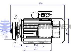 Монофазные электродвигатели AER90LX