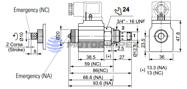 Картриджные гидрораспределители C2V04