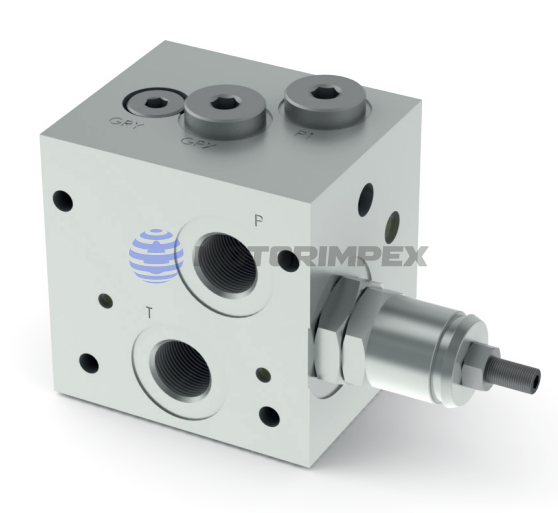 Mонтажные плиты FE02Q с предохранительным клапаном и компенсатором давления