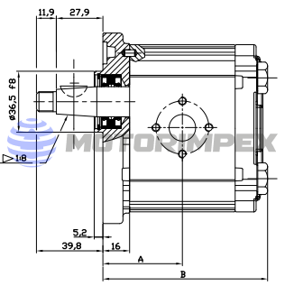 Гидромоторы шестерённые OT200 Silent (группа 2)