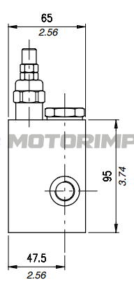 Flow control pressure compensated valves VPF/3/EP consumption with relief valve VMP