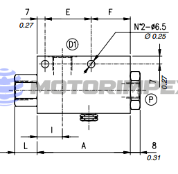 Pilot operated check valve VBPSL/PS