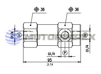 Гидрозамки одностороннего действия VUPSL
