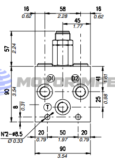 Предохранительные клапаны VAA/RU/DL для гидромоторов