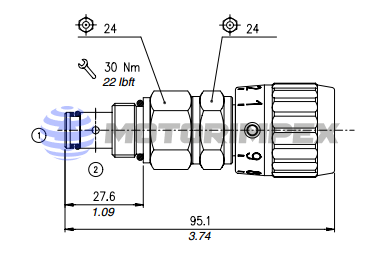 Картриджные дроссели NUA с обратным клапаном