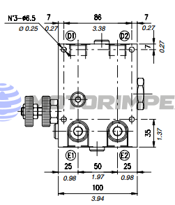 Регуляторы расхода VPR/2/BI/RAB с клапаном постоянного направления потока