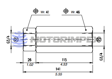 Double acting check valves VBD