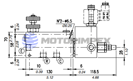 Регуляторы расхода VPR/3/EP с предохранительным клапаном VMP/VE
